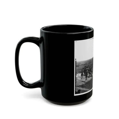 District Of Columbia. Gun Crews Of Company H, 3d Massachusetts Heavy Artillery, At Fort Lincoln (U.S. Civil War) Black Coffee Mug - Go Mug Yourself