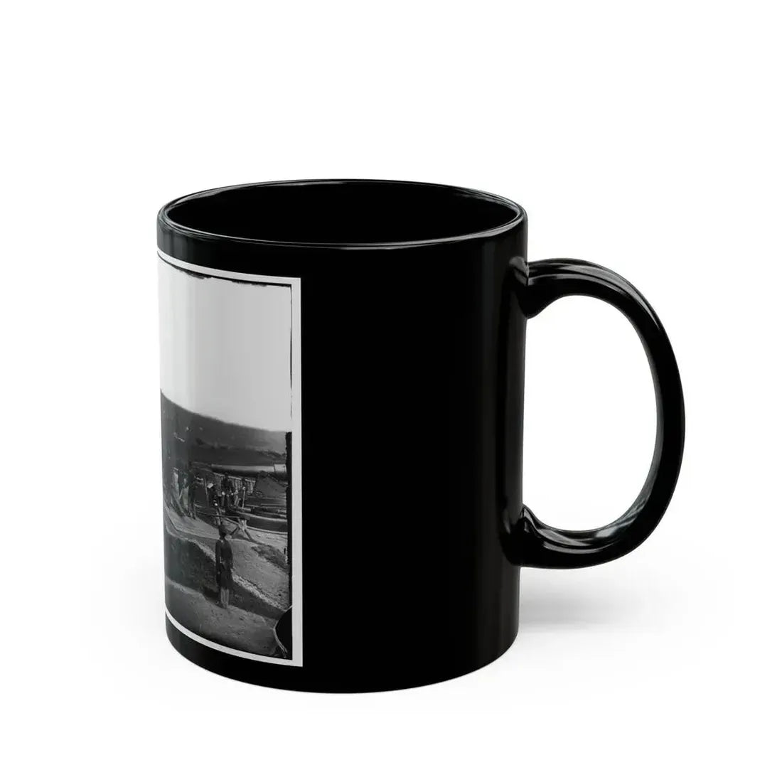 District Of Columbia. Gun Crews Of Company H, 3d Massachusetts Heavy Artillery, At Fort Lincoln (U.S. Civil War) Black Coffee Mug - Go Mug Yourself