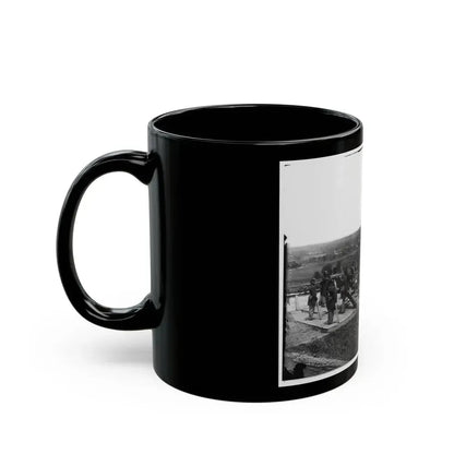District Of Columbia. Gun Crews Of Company H, 3d Massachusetts Heavy Artillery, At Fort Lincoln (U.S. Civil War) Black Coffee Mug - Go Mug Yourself