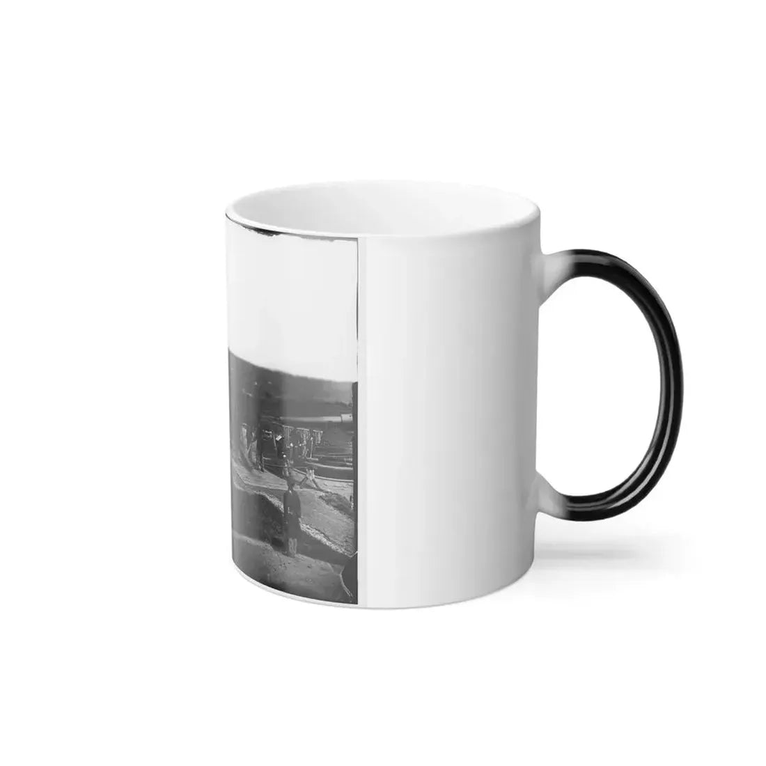 District of Columbia. Gun Crews of Company H, 3D Massachusetts Heavy Artillery, at Fort Lincoln (U.S. Civil War) Color Changing Coffee Mug 11oz - Go Mug Yourself