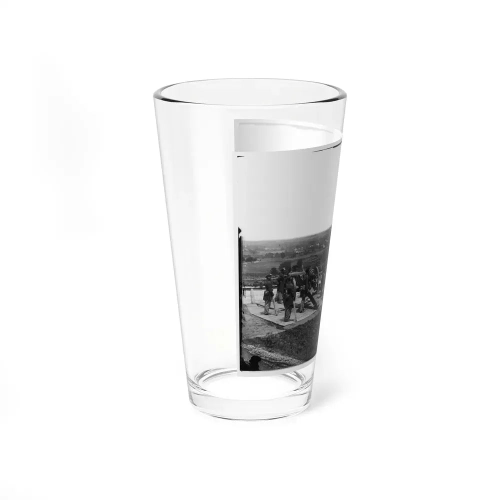 District Of Columbia. Gun Crews Of Company H, 3d Massachusetts Heavy Artillery, At Fort Lincoln (U.S. Civil War) Pint Glass 16oz - Go Mug Yourself