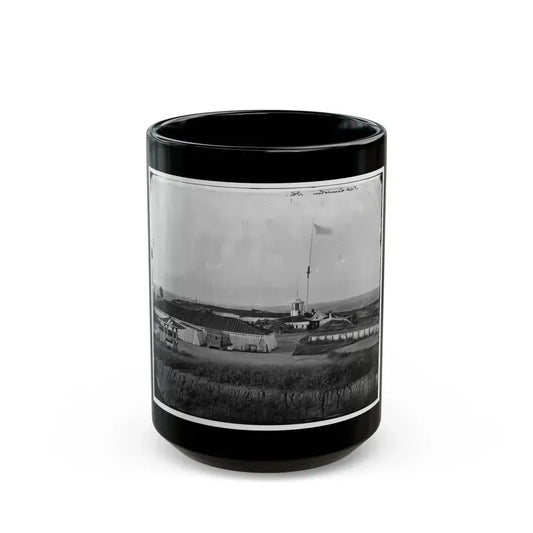 District Of Columbia. Interior View Of Fort Lincoln (U.S. Civil War) Black Coffee Mug 15oz - Go Mug Yourself