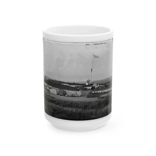 District Of Columbia. Interior View Of Fort Lincoln (U.S. Civil War) White Coffee Mug 15oz - Go Mug Yourself