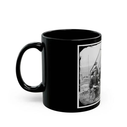 District Of Columbia. Maj. H. W. Sawyer And Staff At Camp Stoneman (U.S. Civil War) Black Coffee Mug - Go Mug Yourself
