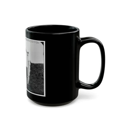 District Of Columbia. Men And Gun Of 3d Massachusetts Heavy Artillery At Ornamental Gate Of Fort Totten (U.S. Civil War) Black Coffee Mug - Go Mug Yourself