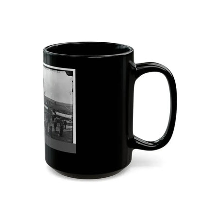 District Of Columbia. Officers And Men Of Company F, 3d Massachusetts Heavy Artillery, In Fort Stevens (U.S. Civil War) Black Coffee Mug - Go Mug Yourself