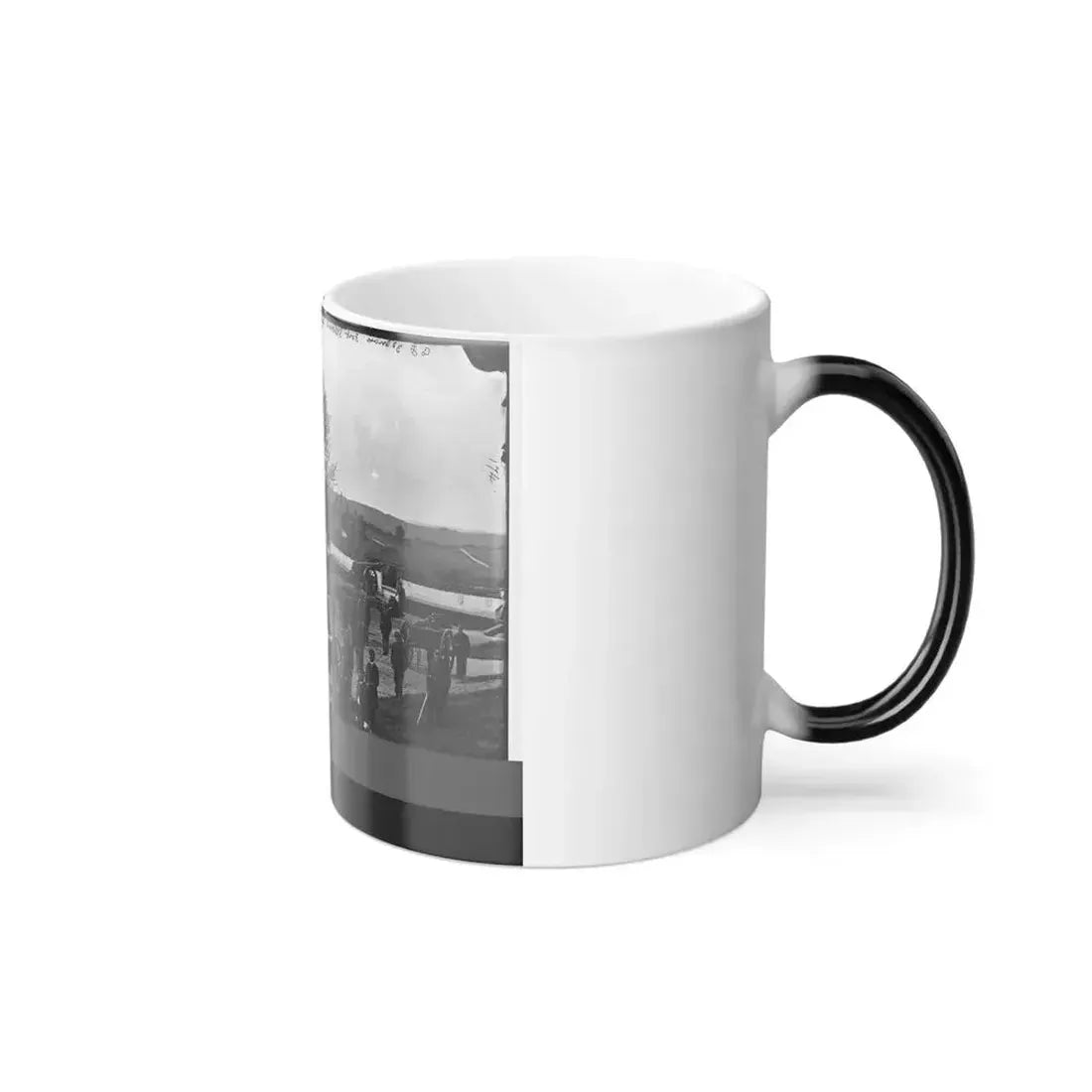 District of Columbia. Officers and Men of Company F, 3D Massachusetts Heavy Artillery, in Fort Stevens (U.S. Civil War) Color Changing Coffee Mug 11oz - Go Mug Yourself