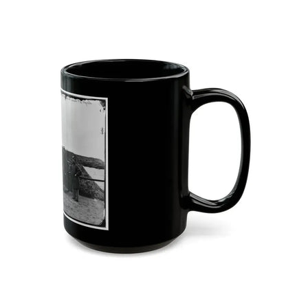 District Of Columbia. Sergeants Of 3d Massachusetts Heavy Artillery, With Gun And Caisson At Fort Totten (U.S. Civil War) Black Coffee Mug - Go Mug Yourself