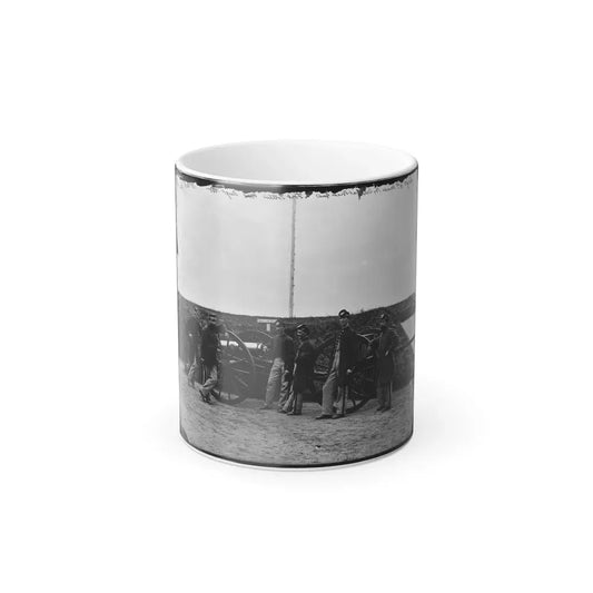 District of Columbia. Sergeants of 3D Massachusetts Heavy Artillery, With Gun and Caisson at Fort Totten (U.S. Civil War) Color Changing Coffee Mug 11oz Default Title 11oz - Go Mug Yourself