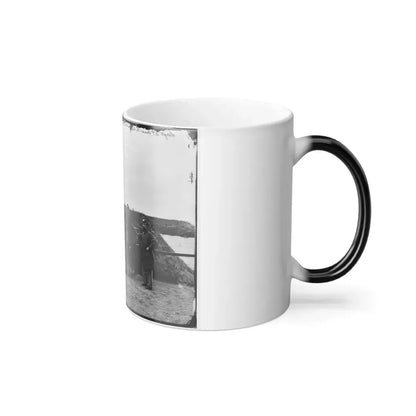 District of Columbia. Sergeants of 3D Massachusetts Heavy Artillery, With Gun and Caisson at Fort Totten (U.S. Civil War) Color Changing Coffee Mug 11oz - Go Mug Yourself