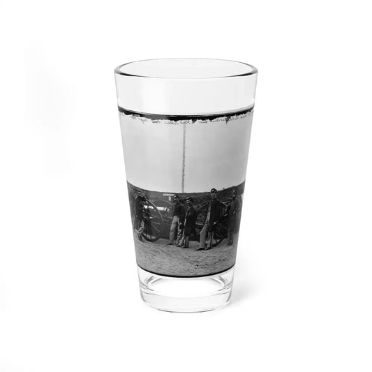 District Of Columbia. Sergeants Of 3d Massachusetts Heavy Artillery, With Gun And Caisson At Fort Totten (U.S. Civil War) Pint Glass 16oz 16oz - Go Mug Yourself