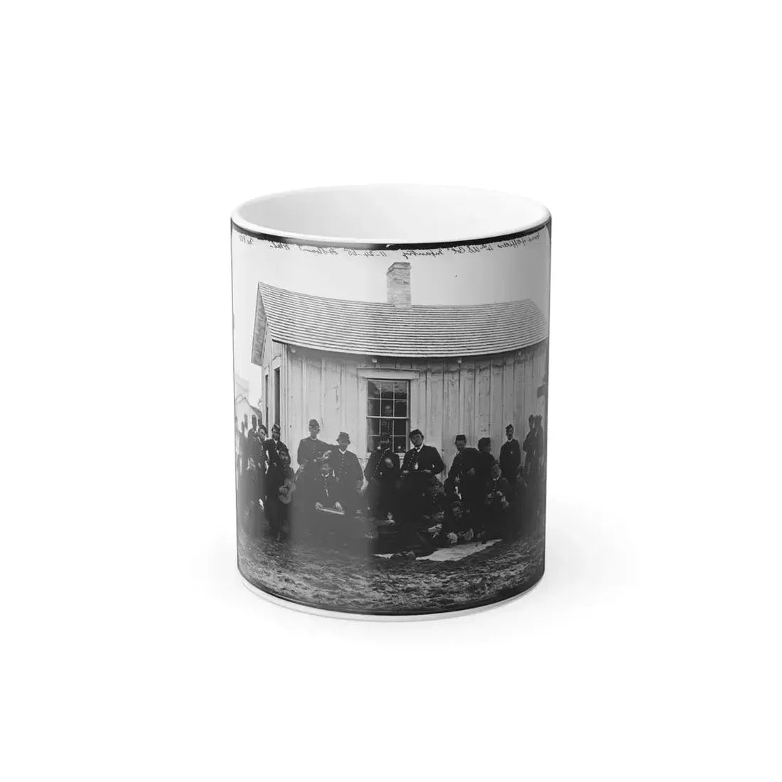 District of Columbia. White Officers of 4Th U.S. Colored Infantry at Leisure, Fort Slocum (U.S. Civil War) Color Changing Coffee Mug 11oz Default Title 11oz - Go Mug Yourself