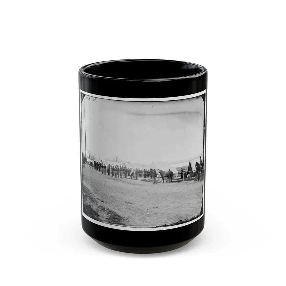 District Of Columbia. Band Before Quarters At Camp Stoneman (U.S. Civil War) Black Coffee Mug-15oz-Go Mug Yourself