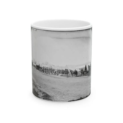 District Of Columbia. Band Before Quarters At Camp Stoneman (U.S. Civil War) White Coffee Mug-11oz-Go Mug Yourself