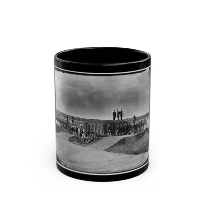 District Of Columbia. Detachment Of Company K, 3d Massachusetts Heavy Artillery, By Guns Of Fort Stevens (U.S. Civil War) Black Coffee Mug-11oz-Go Mug Yourself