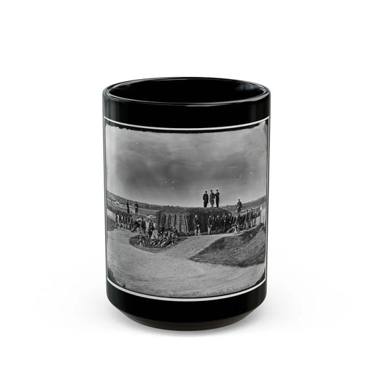 District Of Columbia. Detachment Of Company K, 3d Massachusetts Heavy Artillery, By Guns Of Fort Stevens (U.S. Civil War) Black Coffee Mug-15oz-Go Mug Yourself