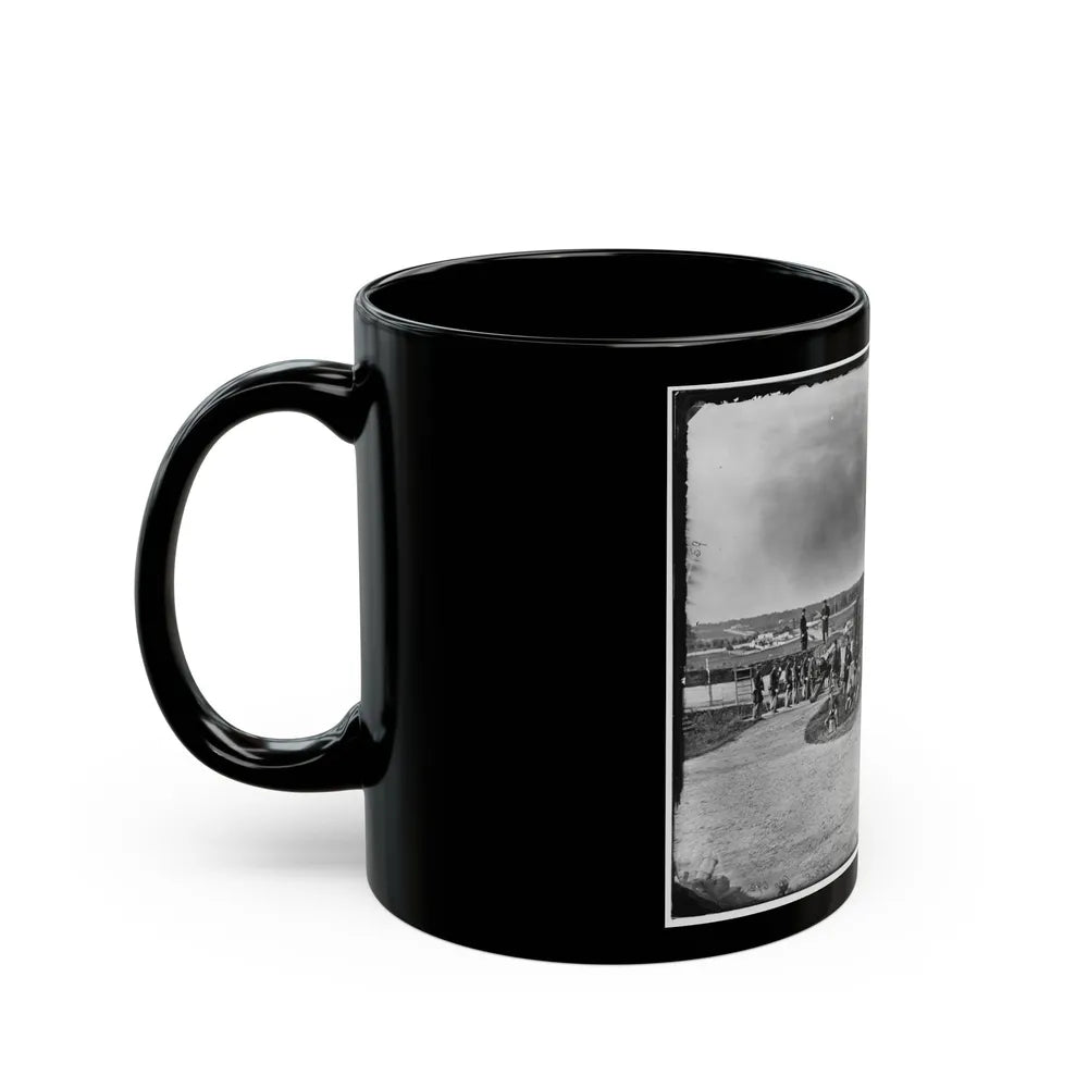 District Of Columbia. Detachment Of Company K, 3d Massachusetts Heavy Artillery, By Guns Of Fort Stevens (U.S. Civil War) Black Coffee Mug-Go Mug Yourself