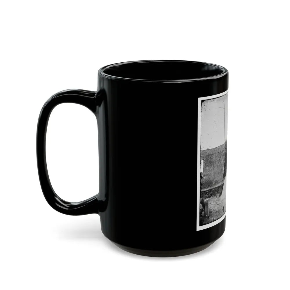 District Of Columbia. Soldiers At Gate Of Fort Slemmer (U.S. Civil War) Black Coffee Mug-Go Mug Yourself