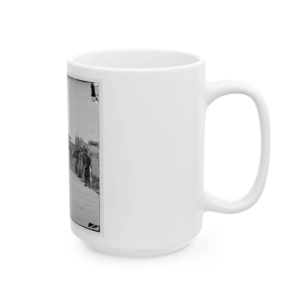 District Of Columbia. Soldiers At Gate Of Fort Slemmer (U.S. Civil War) White Coffee Mug-Go Mug Yourself