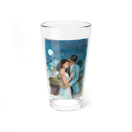 Distrust Her Shadow, Harlequin Romance 2555, Paperback Novel Cover, 1983 - Pint Glass 16oz 16oz - Go Mug Yourself