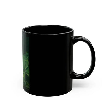 Diver Welding, probable magazine cover - Black Coffee Mug - Go Mug Yourself
