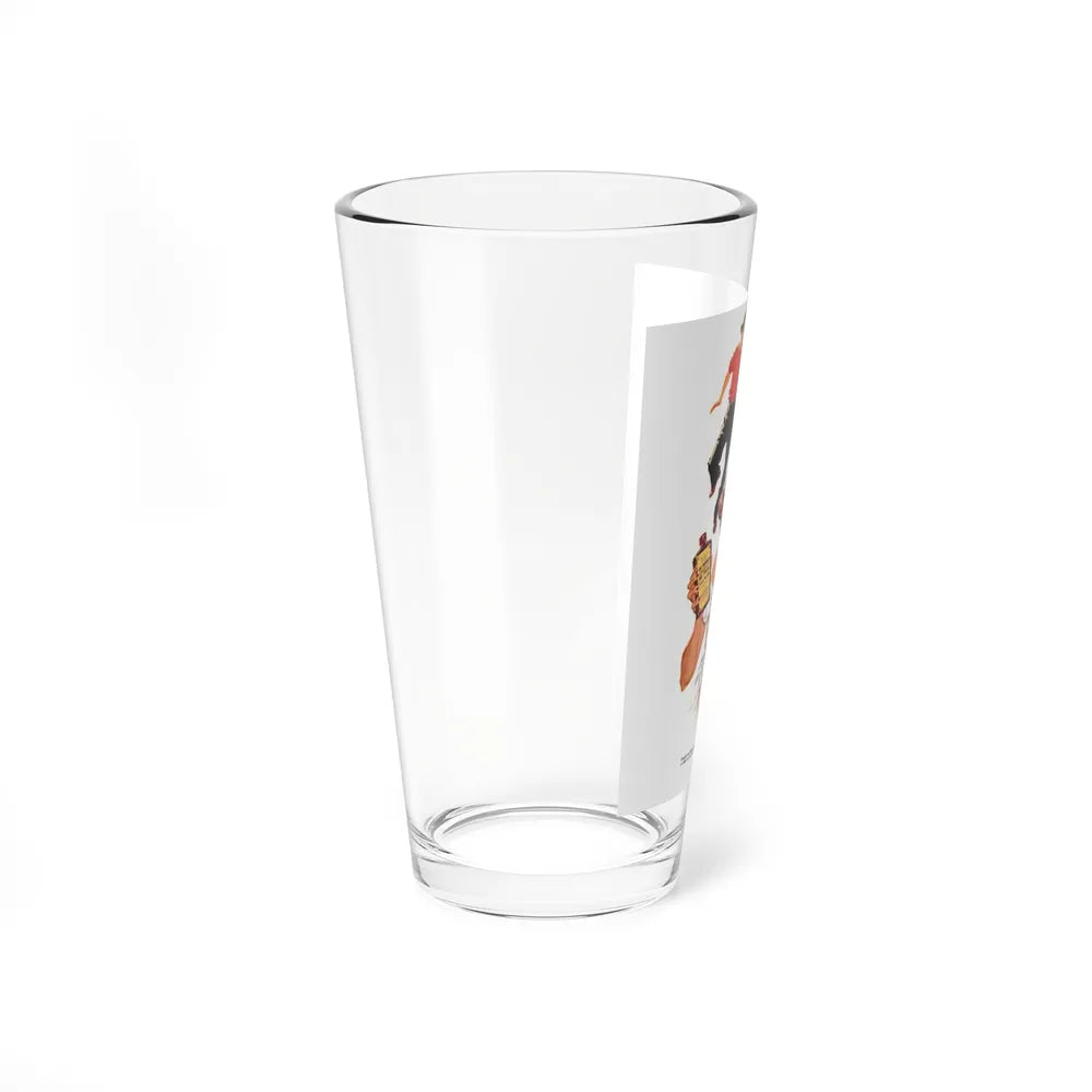 Dividing Claudie's Rich Aunt, Collier's, July 23, 1954 - Pint Glass 16oz-Go Mug Yourself