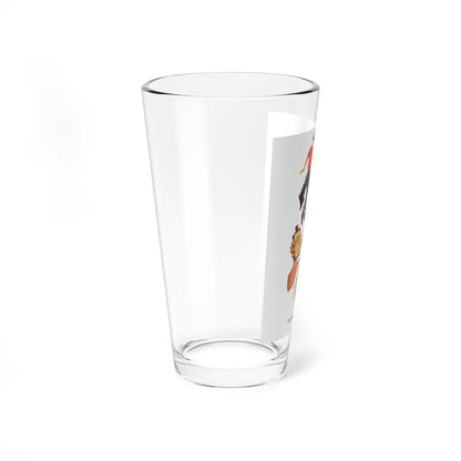 Dividing Claudie's Rich Aunt, Collier's, July 23, 1954 - Pint Glass 16oz-Go Mug Yourself