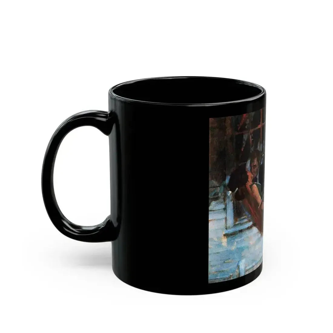 Dividing Line, Rebook, July 1964 - Black Coffee Mug - Go Mug Yourself