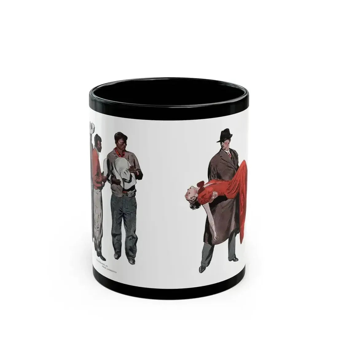 Divine Fire (1), The American Magazine, December 1936 - Black Coffee Mug 11oz - Go Mug Yourself
