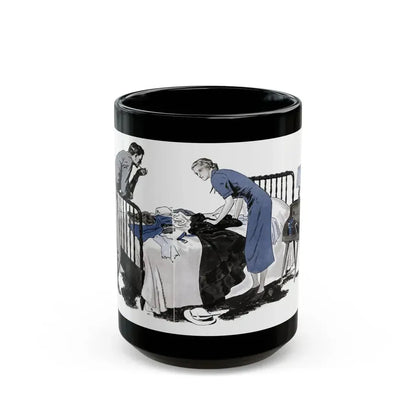 Divine Fire (2), The American Magazine, December 1936 - Black Coffee Mug 15oz - Go Mug Yourself