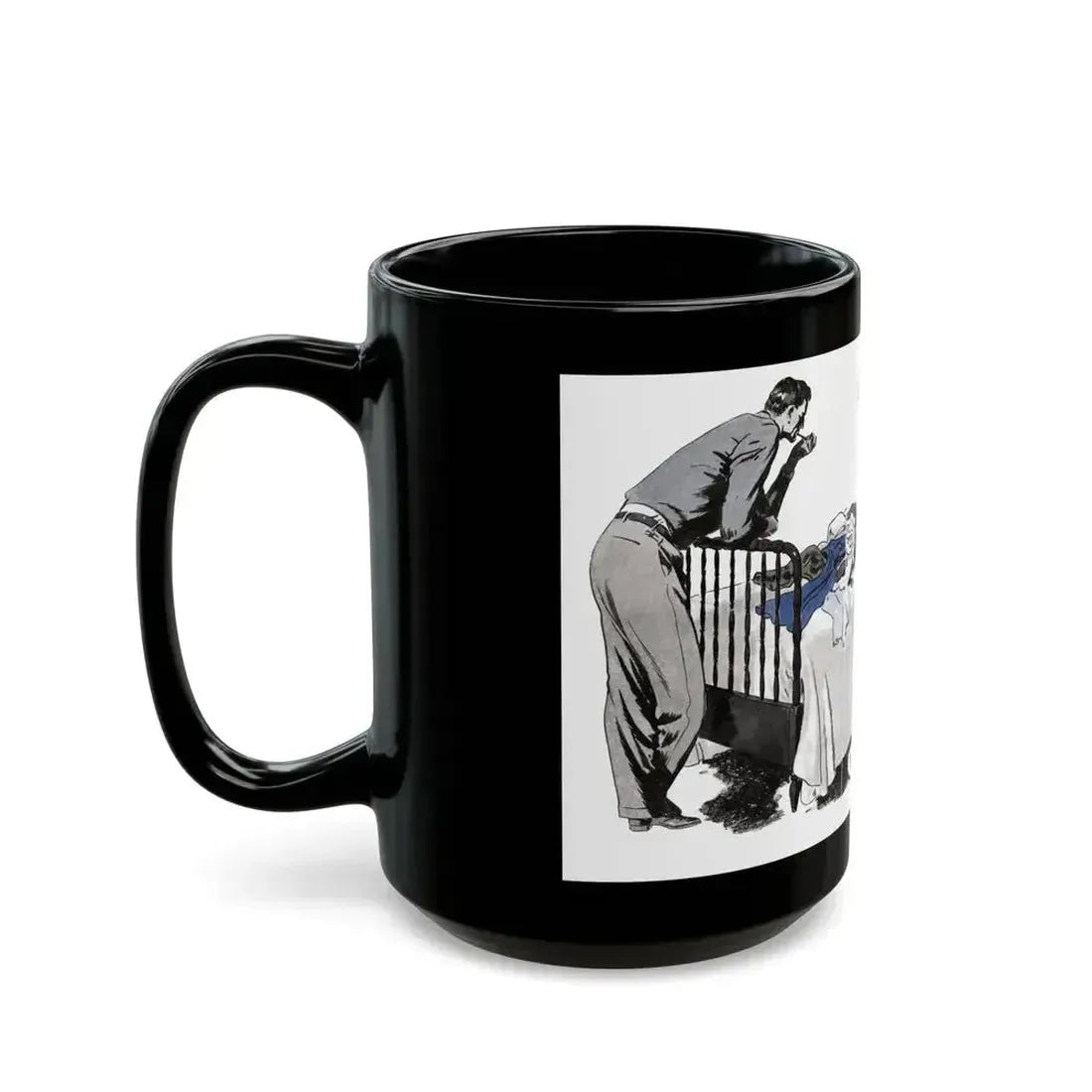 Divine Fire (2), The American Magazine, December 1936 - Black Coffee Mug - Go Mug Yourself