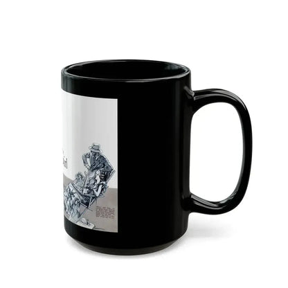 Diving Girl (1), Cosmopolitan, January 1934 - Black Coffee Mug - Go Mug Yourself