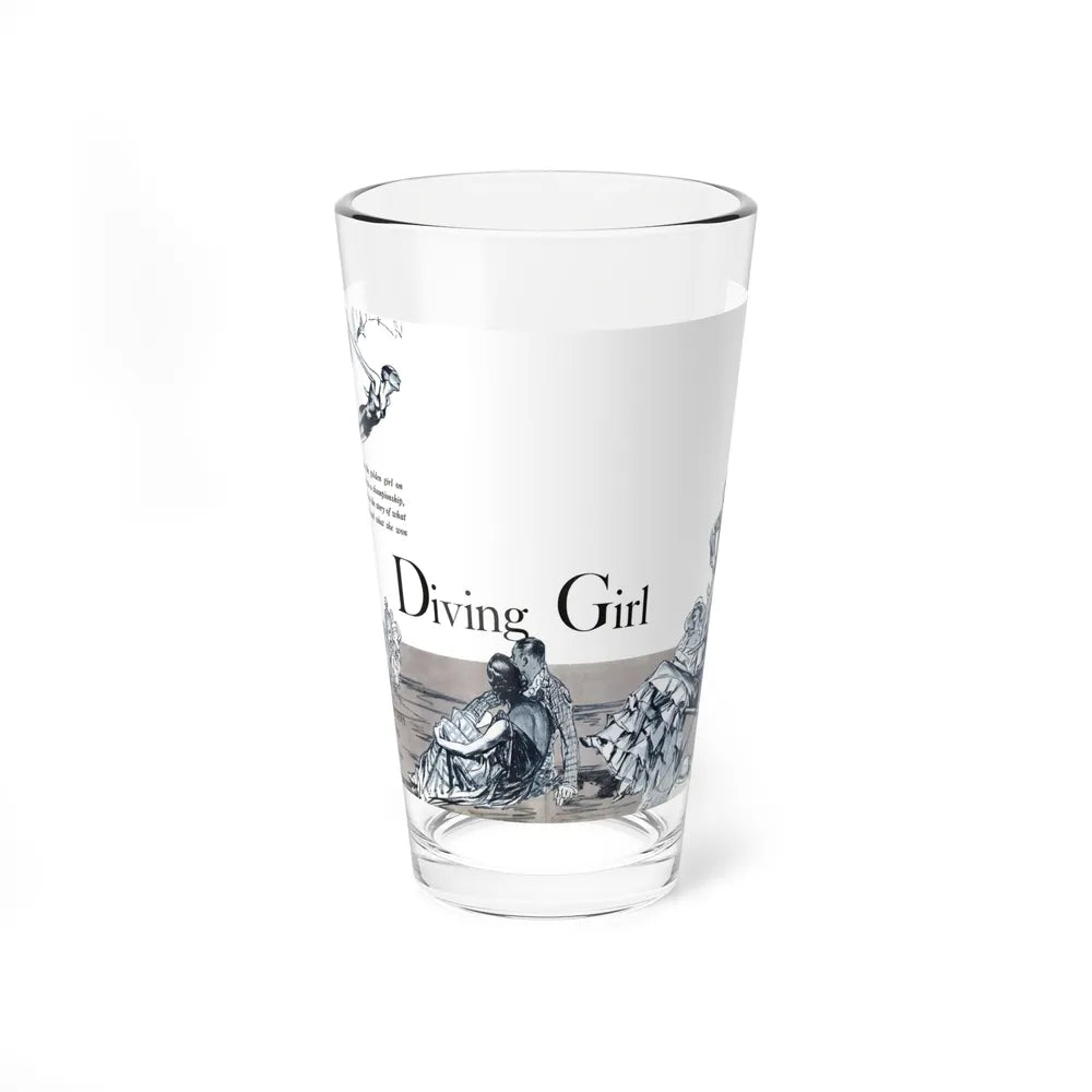 Diving Girl (1), Cosmopolitan, January 1934 - Pint Glass 16oz-16oz-Go Mug Yourself