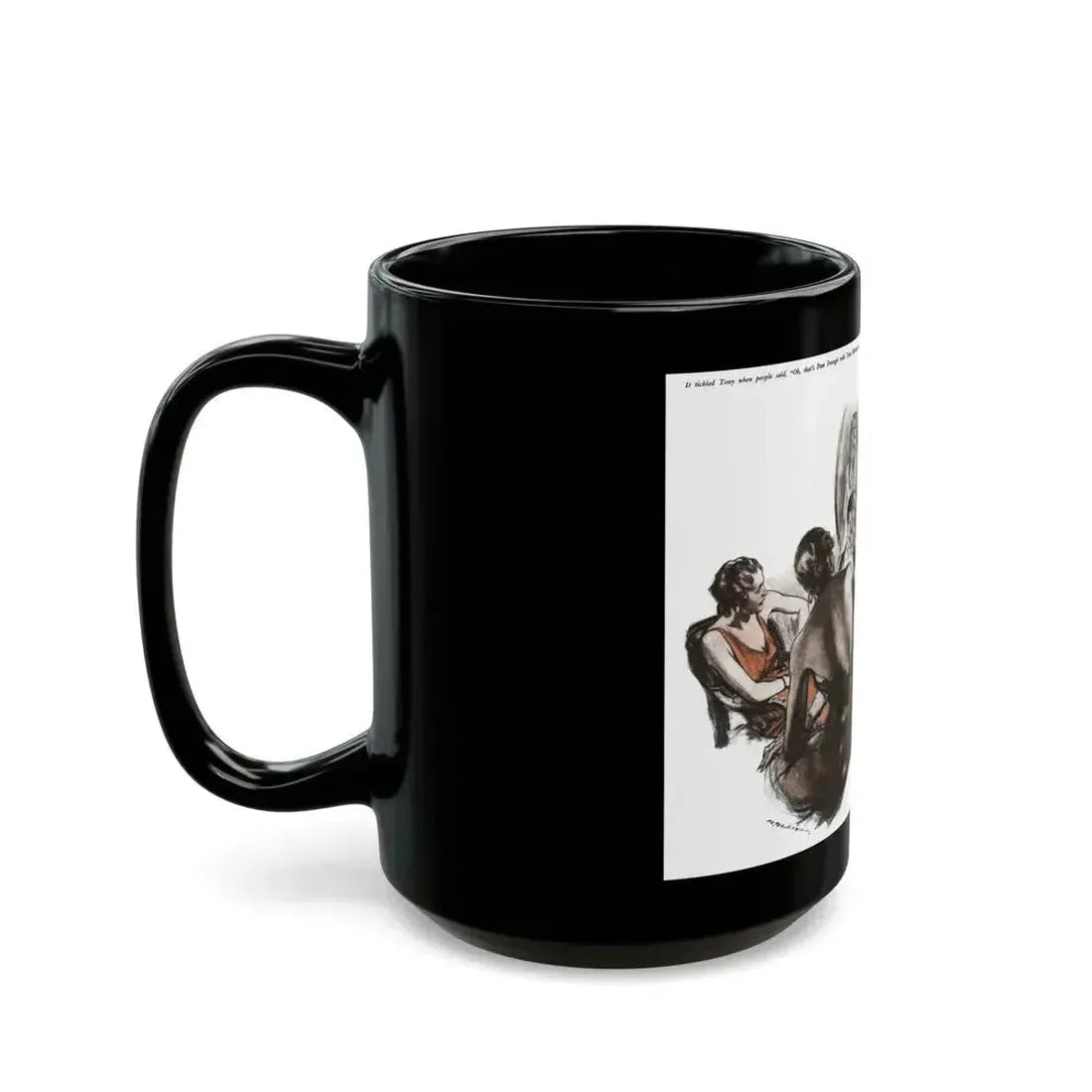 Diving Girl (2), Cosmopolitan, January 1934 - Black Coffee Mug - Go Mug Yourself