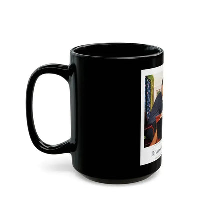 Divorce Case, The Saturday Evening Post, July 9, 1955 - Black Coffee Mug - Go Mug Yourself