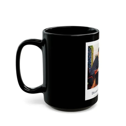 Divorce Case, The Saturday Evening Post, July 9, 1955 - Black Coffee Mug - Go Mug Yourself