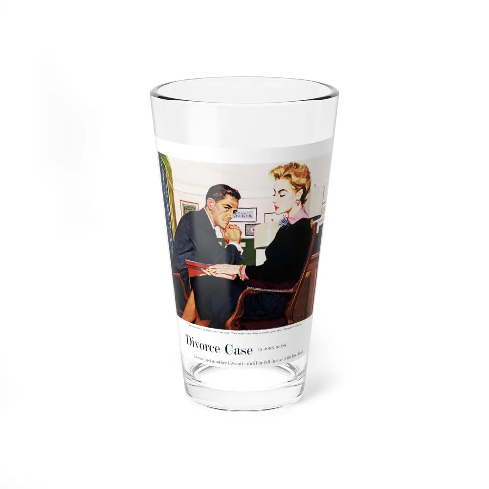 Divorce Case, The Saturday Evening Post, July 9, 1955 - Pint Glass 16oz-16oz-Go Mug Yourself