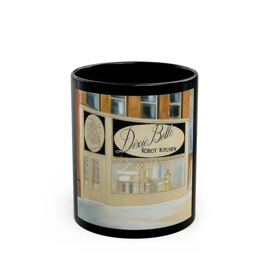 Dixie Belle Robot Kitchen - Black Coffee Mug 11oz - Go Mug Yourself