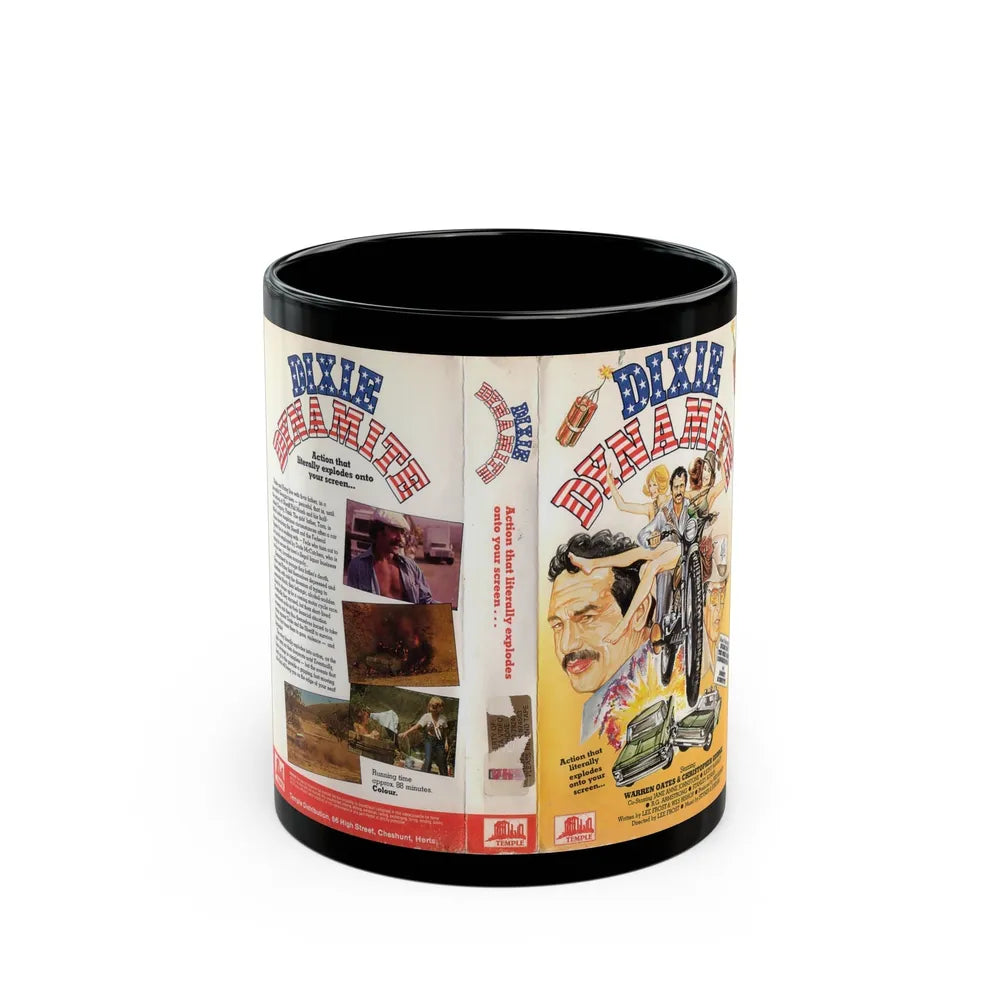 DIXIE DYNAMITE (VHS COVER) - Black Coffee Mug-11oz-Go Mug Yourself