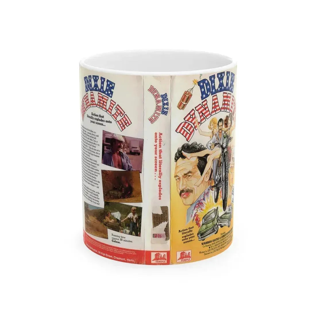 DIXIE DYNAMITE (VHS COVER) - White Coffee Mug 11oz - Go Mug Yourself