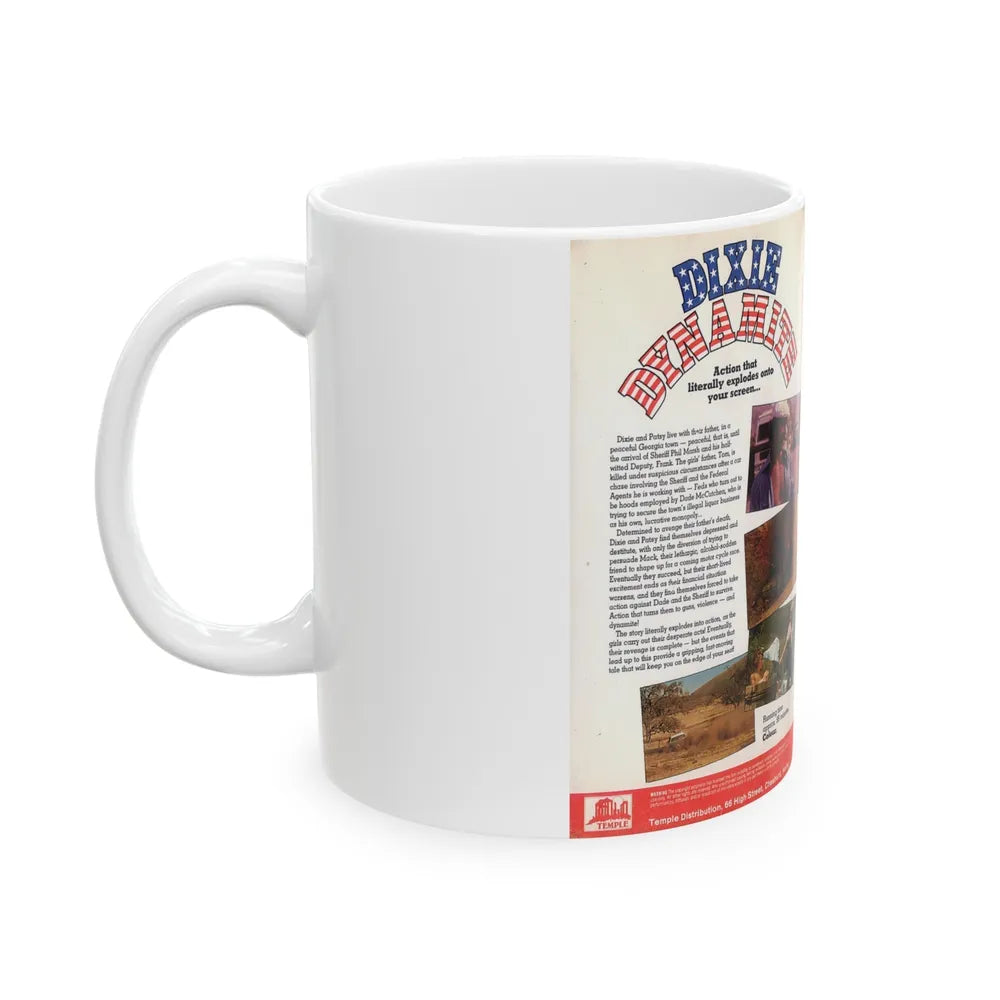 DIXIE DYNAMITE (VHS COVER) - White Coffee Mug-Go Mug Yourself