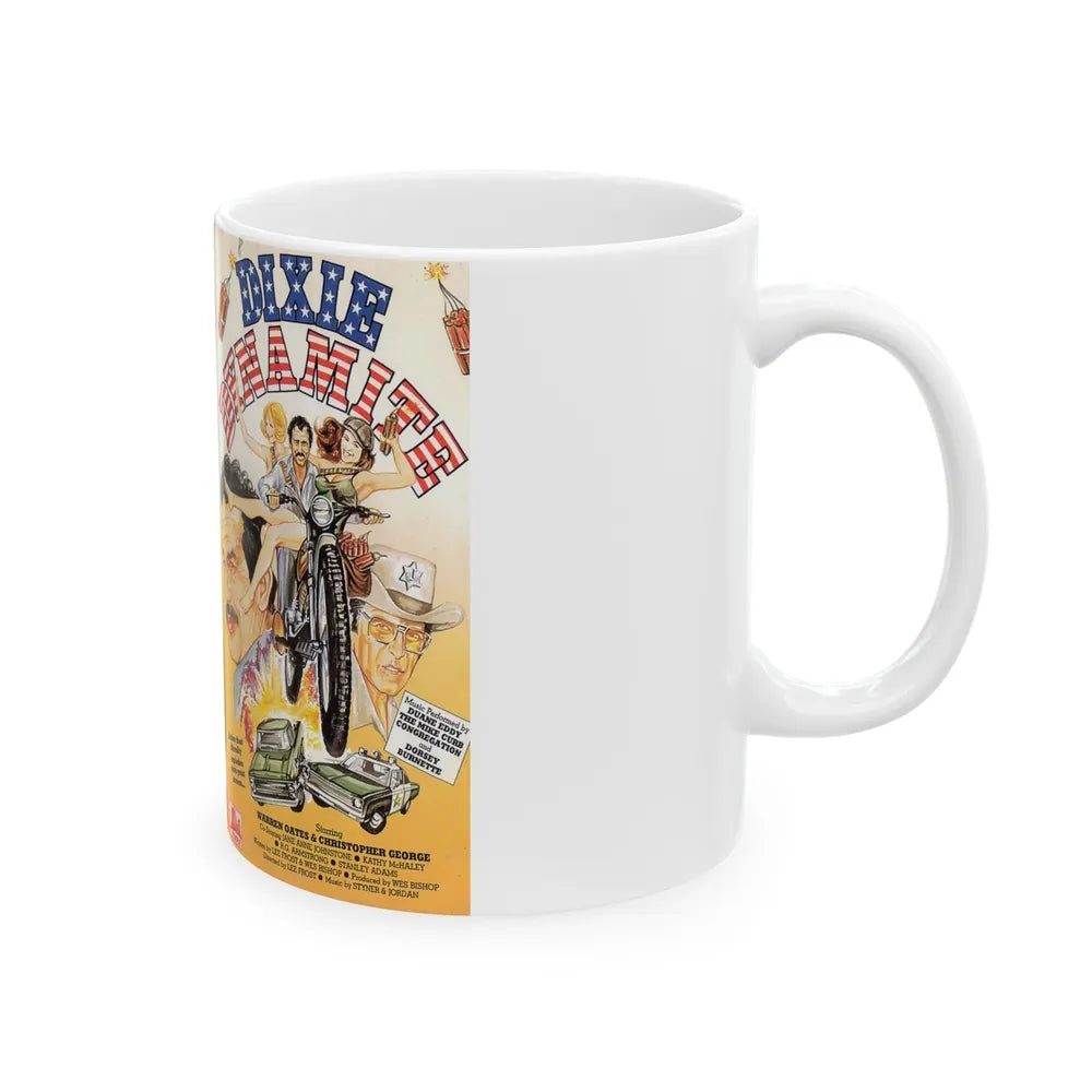 DIXIE DYNAMITE (VHS COVER) - White Coffee Mug-Go Mug Yourself