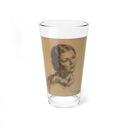 Dixie, Portrait of a Woman - Pint Glass 16oz-16oz-Go Mug Yourself