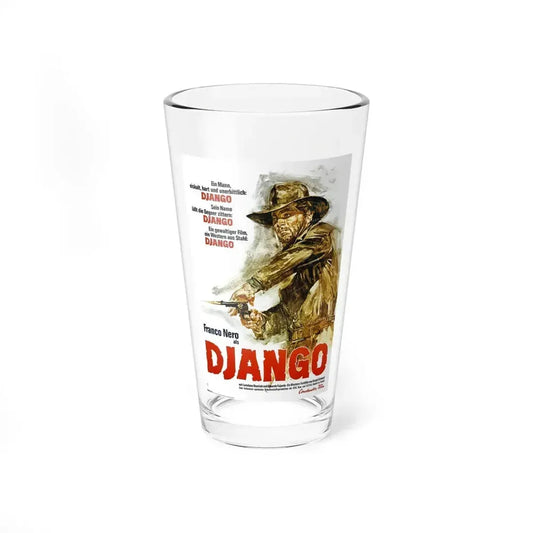 DJANGO 1966 Movie Poster - Pint Glass 16oz 16oz - Go Mug Yourself