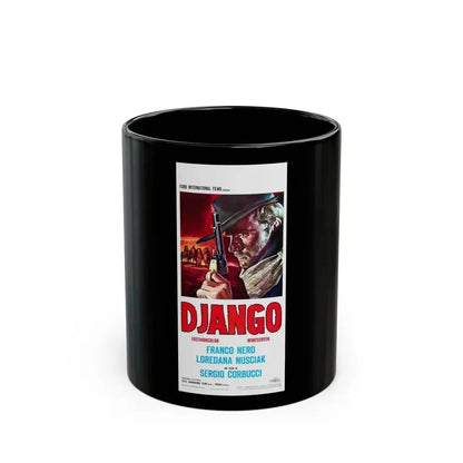 DJANGO (2) 1966 Movie Poster - Black Coffee Mug 11oz - Go Mug Yourself