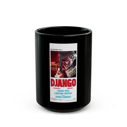 DJANGO (2) 1966 Movie Poster - Black Coffee Mug 15oz - Go Mug Yourself