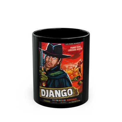 DJANGO (FRENCH) 1966 Movie Poster - Black Coffee Mug-11oz-Go Mug Yourself