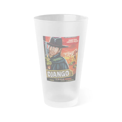 DJANGO (FRENCH) 1966 Movie Poster - Frosted Pint Glass 16oz-16oz-Frosted-Go Mug Yourself