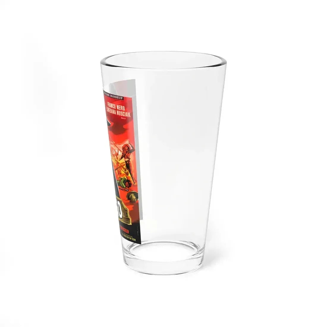 DJANGO (FRENCH) 1966 Movie Poster - Pint Glass 16oz - Go Mug Yourself