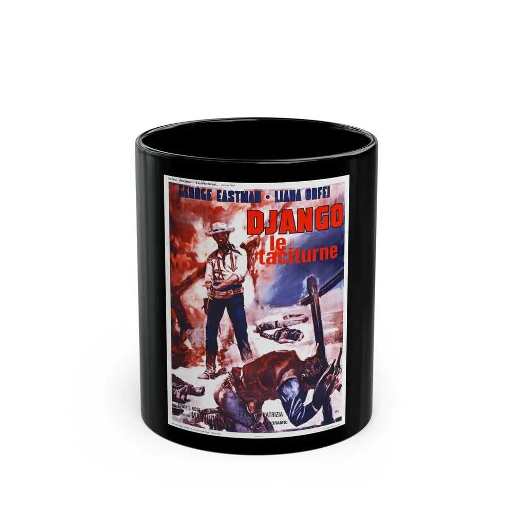 DJANGO KILLS SOFTLY 1967 Movie Poster - Black Coffee Mug-11oz-Go Mug Yourself